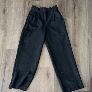 Babaton Black Cargo Trousers